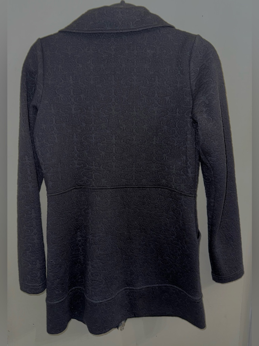 Tonia DeBellis Molly Jacket Logo Damask Black M - Picture 7 of 10